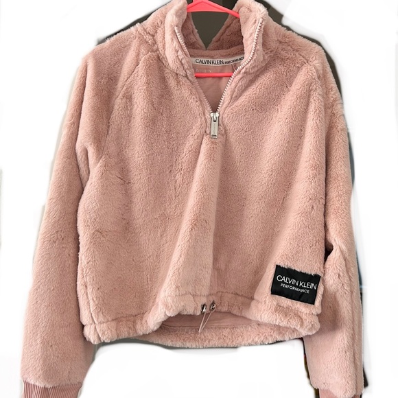 Calvin Klein peach performance pulllover half zip - Picture 1 of 2